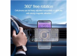 1stCOOL bezdrátová QI nabíječka 15W, do auta, MagSafe, USB-C, černá