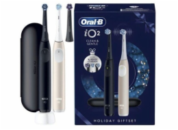 Oral-B iO Series 2 DUO Pack Geschenk-Edition, Elektrische Zahnbürste (2. Handstück, incl. 3 Aufsteckbürsten)