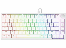 Savio ASTRAL WHITE JADE klávesnice Hraní USB QWERTY US Mezinárodní Bílá