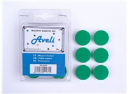 Set magnetů AVELI, zelená barva