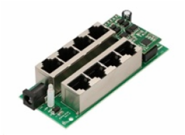 POE injektor aktivní - 4x 1Gb/s, stíněný, svorkovnice, 802.3af/at