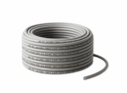 Qoltec Síťový patchcord UTP s kroucenou dvojlinkou | Měď Cu | CAT6 | Vysokorychlostní 1Gb/s | LAN | 50m | Šedý