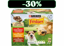 PURINA Friskies in sauce - vlhké krmivo pro psy - 24x85g