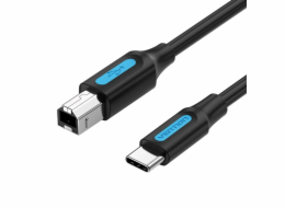 Kabel pro tiskárnu USB 2.0 typ C samec na B samec 1 m