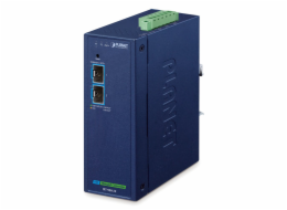 Planet IXT-900-2X průmyslový konvertor, 2x 10G/2.5G/1G/100BASE-X SFP+, -45~75°C, DIN, SNMP