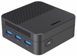 UMAX Mini PC U-Box N15 Plus/ N150/ 8GB/ 256GB SSD/ 2x HDMI/ DP/ 3x USB 3.0/ BT/ Wi-Fi/ 2x LAN/ W11 Pro