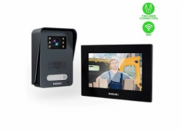 BAZAR - EVOLVEO DoorPhone AP1- 2 drátový videotelefon s aplikací, černá - Poškozený obal (Komplet)