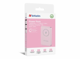 VERBATIM Powerbanka Charge  n  Go, Magnetická, 10000 mAh, USB-C, Růžová