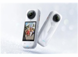 Insta360 X5 akční kamera, bílá, 8K 360° video, triple AI čip, vodotěsnost do 15 m, 6osá stabilizace, 2400 mAh baterie