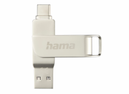 HAMA Rotate Pro, USB Kľúč, 256GB, strieborný