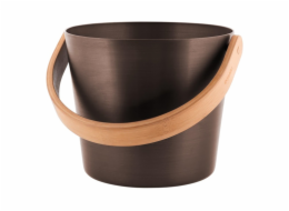 Saunové vědro RENTO, hliník, hnědé 5 l, 23 x 23 cm