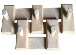 Saunový věšák na ručníky FLAMMIFERA, 5 věšáků