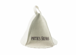 Klobouk do sauny FLAMMIFERA SAUNA CHEF, 38 x 24 cm, bílý