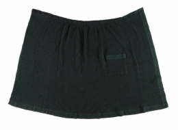 Saunová zástěra Rento, 145 x 85 cm, černo/zelená