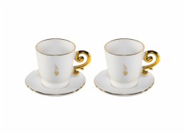Bialetti Set 2 Cappuccino Cups incl. saucers Pure Gold