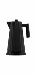 Alessi Plisse Water Kettle black with Temperaturregelung