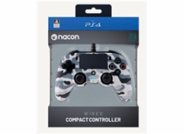 BAZAR - Nacon Wired Compact Controller - ovladač pro PlayStation 4 - camo grey - Poškozený obal (Komplet)