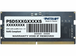 PATRIOT Signature Line 12GB DDR5 5600MT/s / SO-DIMM / CL46 / 1,1V