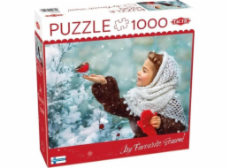 Tactic Puzzle 1000 dílků Dívka v červených rukavicích