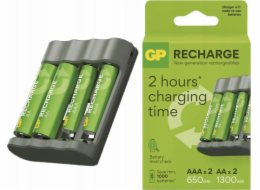 GP USB nabíječka RECHARGE+2xAA+2xAAA dobíjecí baterie