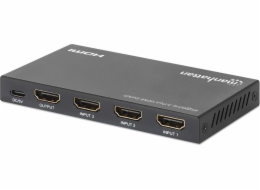Manhattan Switch 3x HDMI 2.0 4K60Hz 3portový HDMI přepínač, automatický