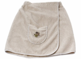 Saunová zástěra NAMU TEKSTILE, 55x140cm písková