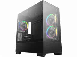 Deepcool CG380 3F (schwarz, Temepered Glass x 2)