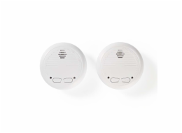 Nedis DTCTSC10WT2 - Detektor Kouře | EN14604 | Připojitelné | Sada 2 Detektorů