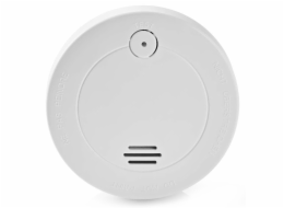 NEDIS detektor kouře/ EN 14604/ hlasitost 85 dB/ 1x 9V/6F22/ výdrž snímače 5 let/ bílý