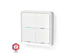NEDIS chytrý nástěnný vypínač/ Zigbee 3.0/ nástěnný držák/ bílý
