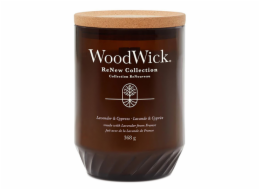 Svíčka dekorativní váza WoodWick, Levandule a cypřiš, 368 g