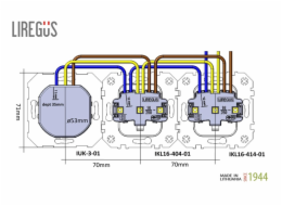 Zásuvka a USB A+C nabíječka LIREGUS EPSILON, bílá