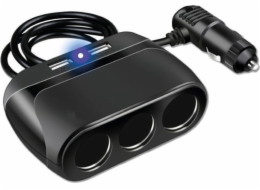 2GO 2GO 3-Fach Kfz-Verteiler + 2x USB