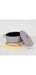 Pekáč litinový s poklicí 30 cm Taupe Collection BH-6541