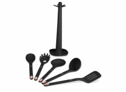 Kuchyňské náčiní sada 6 ks se stojanem Black Rose Collection BH-8617