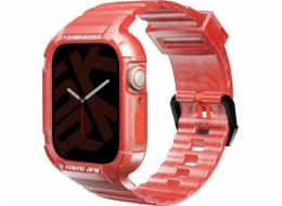 Skinarma pásek+pouzdro Saido 2v1 Apple Watch 45/44mm červené