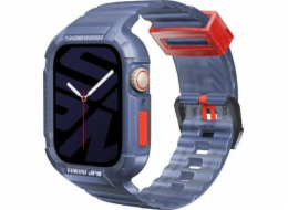 Skinarma strap+pouzdro Saido 2v1 Apple Watch 45/44mm tmavě modrá/tmavě modrá