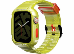 Skinarma pásek+pouzdro Saido 2v1 Apple Watch 45/44mm žlutá/žlutá neonová