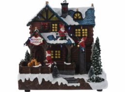 Pohyblivá scéna s Santa Clausem, 25 cm