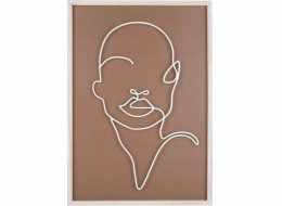 Art-Pol Nástěnná dekorace s motivem kovového obličeje, ART LINE