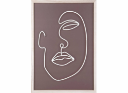 Art-Pol Nástěnná dekorace s motivem kovového obličeje, ART LINE
