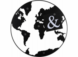 Masterkidz Kovová nástěnka na poznámky, ve tvaru Země, SVĚT, O 50 cm