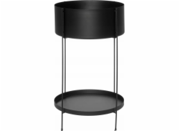 4Living Kovový stojan na květiny s policí, O 37 cm