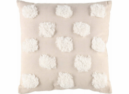 Dekorační polštář s bambulí, 45 x 45 cm