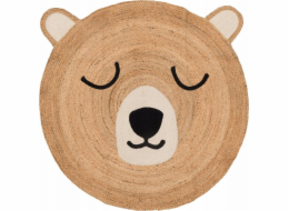 4Living Jutový koberec s medvědem, 120 cm