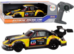 LeanToys Auto na dálkové ovládání RC 1:16 s gumovými kolečky Drift žluté LEAN Toys