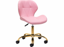 Activeshop Kosmetická stolička QS-06G zlato-růžová