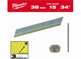 Milwaukee MILWAUKEE DOKONČOVACÍ ČEPY, 15G, HLAVICE TYPU D 38mm NEREZOVÁ SŮL PRO M18 CN15GA /2500 ks.