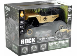 Lean Sport auto na dálkové ovládání Jeep R/C 1:18 zlaté (16207)