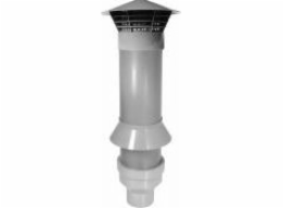 Capricorn Výfukový systém s límcem a redukcí 160/110/1000 šedý (9-3013-000-41-01-03)